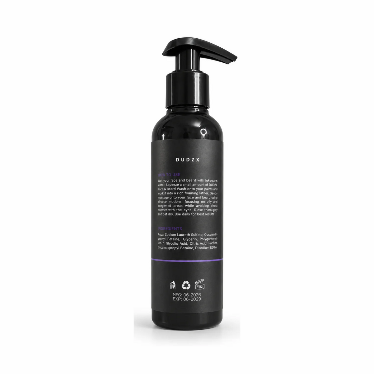 Dudzx 3-in-1 Face & Beard Wash