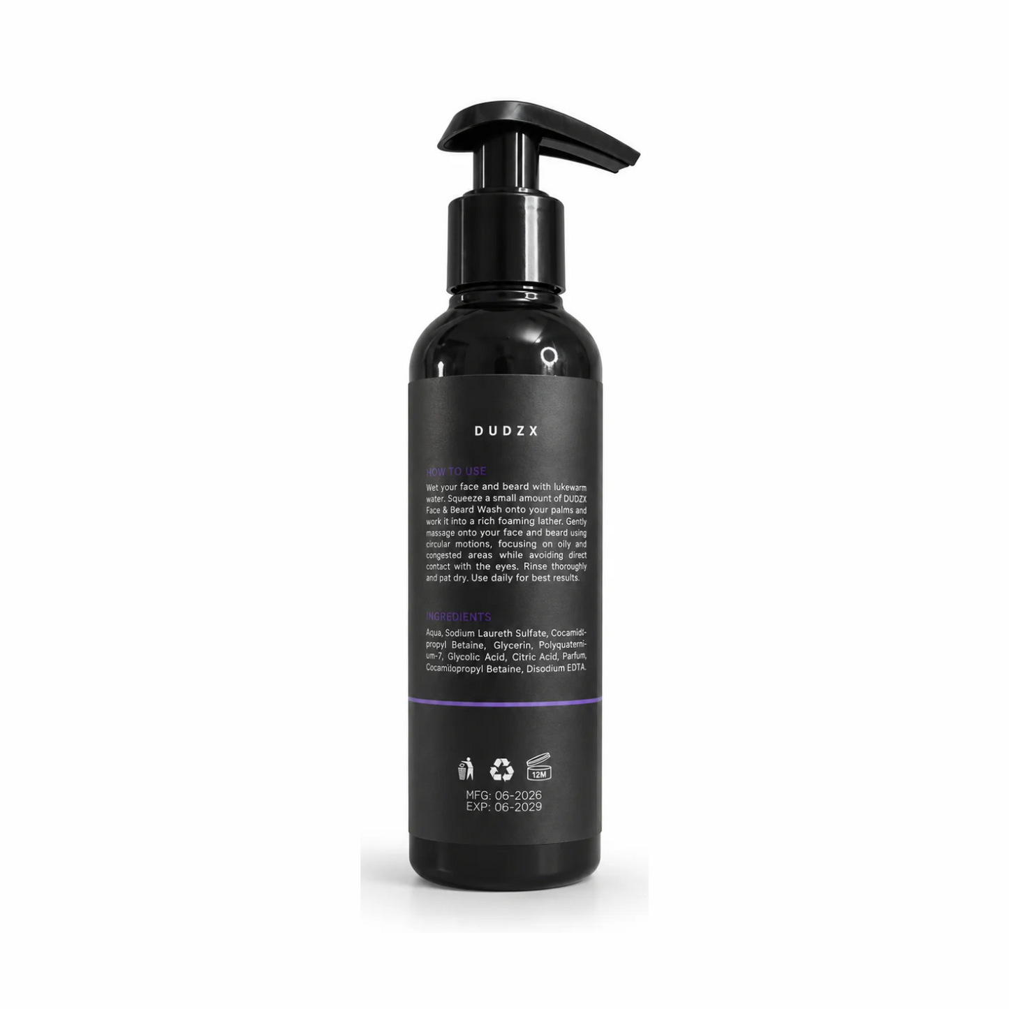 Dudzx 3-in-1 Face & Beard Wash