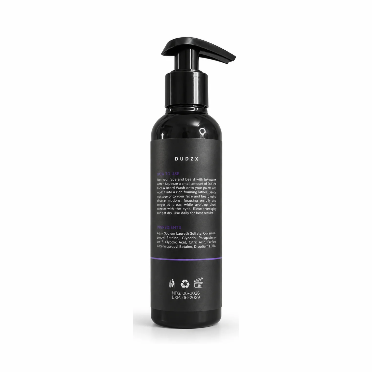 Dudzx 3-in-1 Face & Beard Wash