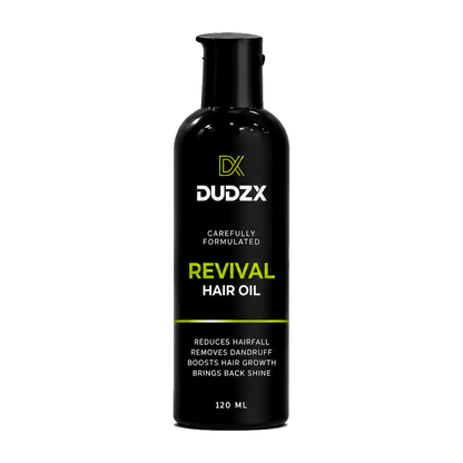 Dudzx Revival Hair Oil 3-Pack Bundle — three hair oil bottles side by side